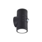 Ansell Luce Da Parete Reef Nero Up & Down - Esterni - 10W 885lm 90D - 830-840-860 CCT | IP65 -Sensore di Movimento e Luce