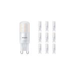 Confezione Multipack 10x Philips Corepro LED Capsule G9 2.6W 300lm - 827 Bianco Molto Caldo | Dimmerabile - Sostitutiva 25W